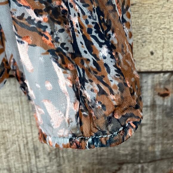 Anthropologie Meadow Rue Briarcliff Blouse Long Sleeve Button Front SZ Small NWT - Picture 6 of 11